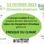 Dimanche fraternel du 13 février: venez participer à la fresque du climat!