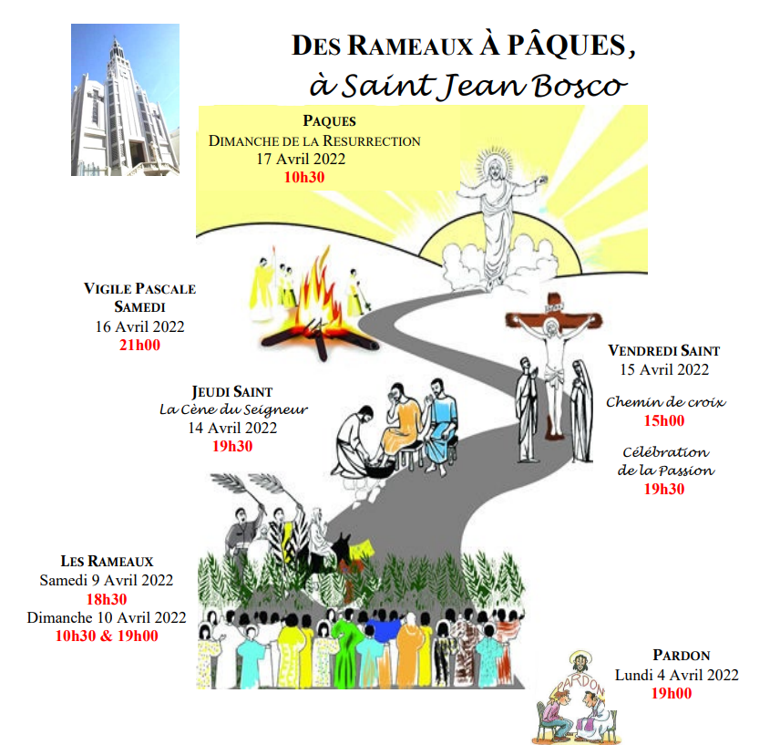 Semaine sainte à St Jean Bosco: tout savoir sur les horaires!