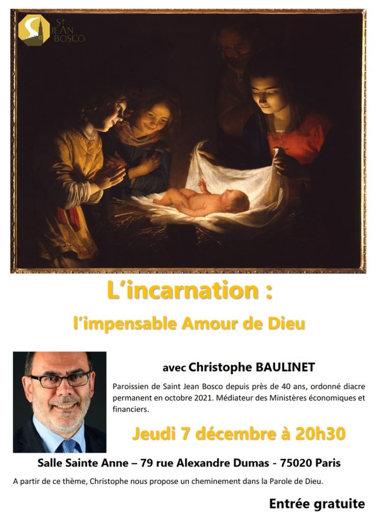 L’Incarnation : l’impensable Amour de Dieu