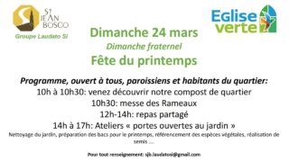 Rameaux – Fête du Printemps – Dimanche fraternel