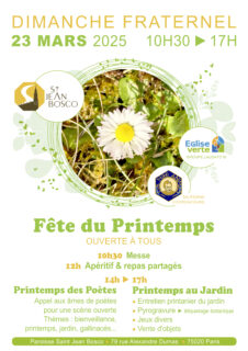 Fête du Printemps ce dimanche 23 mars 🌼